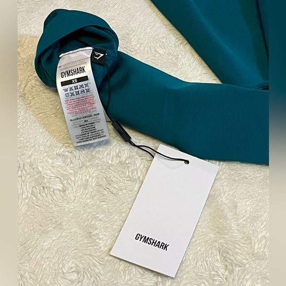 Gymshark Womens Fit Seamless Mid Rise Leggings – Emerald/Aqua Green size XS - Picture 5 of 6